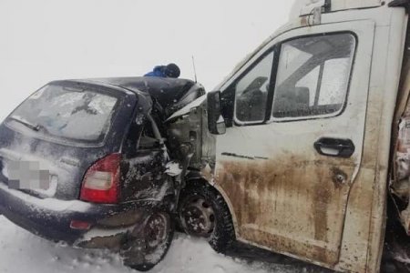 В Башкортостане в аварии погиб водитель «Лады Калины»