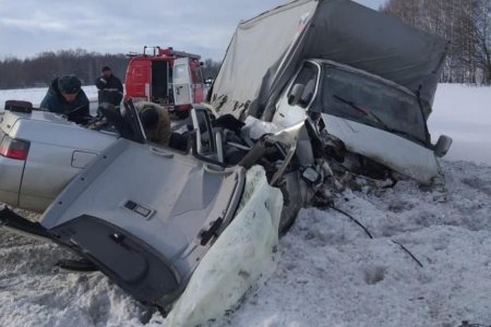 В Башкортостане при встречном ДТП грузовика и ВАЗа погиб житель Челябинской области