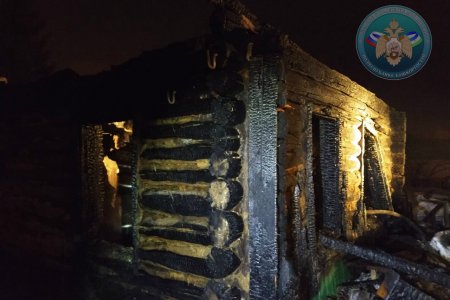 В Башкортостане в сгоревшем бревенчатом доме найдены тела трех мужчин